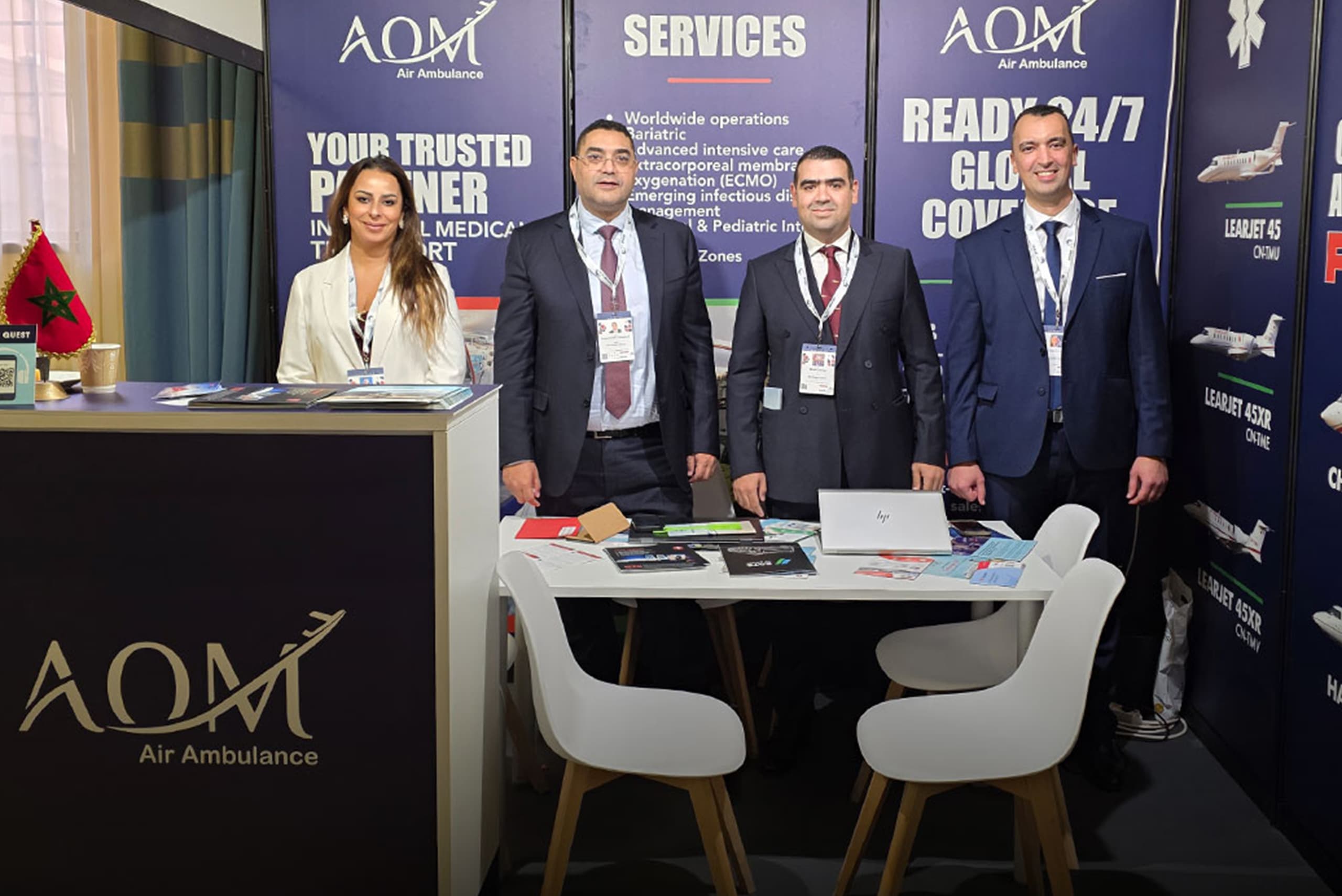 AOM Air Ambulance at ITIC Global 2025 in Venice